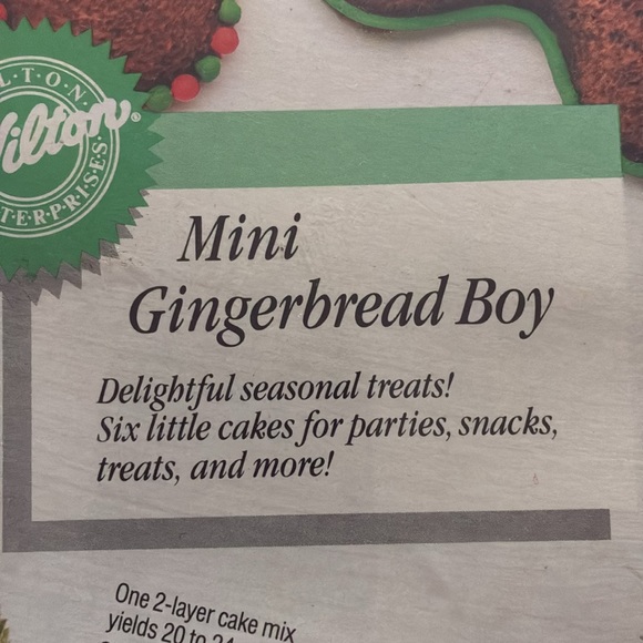 Wilton  - Vintage 1990 Aluminum GINGERBREAD BOY NOVELTY BAKING PAN - Picture 3 of 11